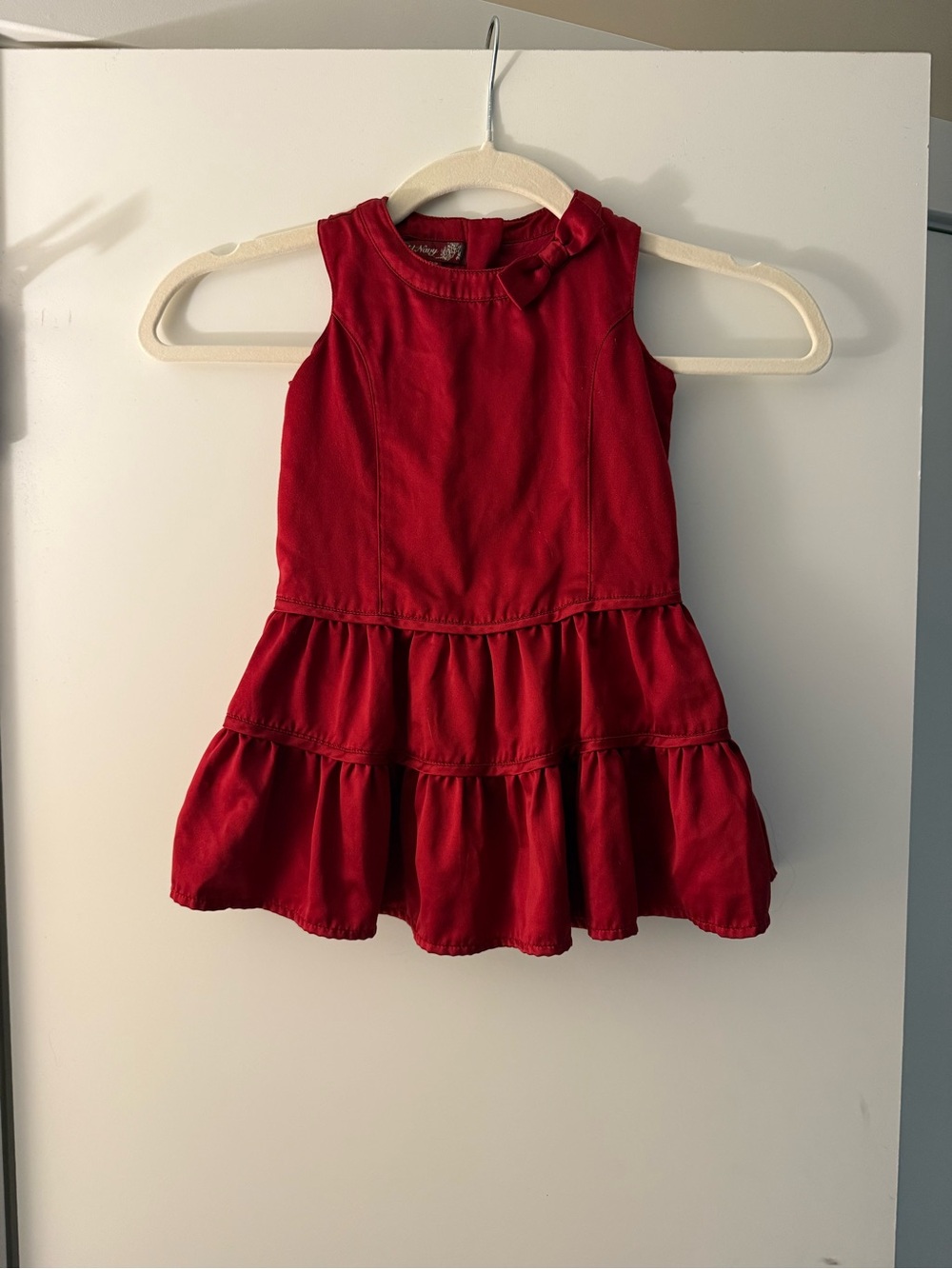 Old Navy Red Tiered Sleeveless Dress